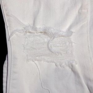 Current Elliot white skinny jeans